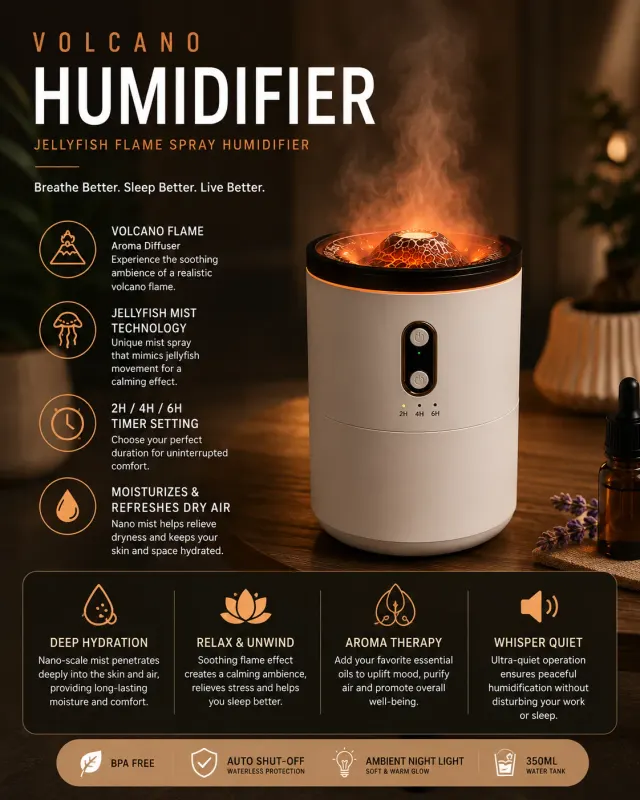 Volcano humidifier